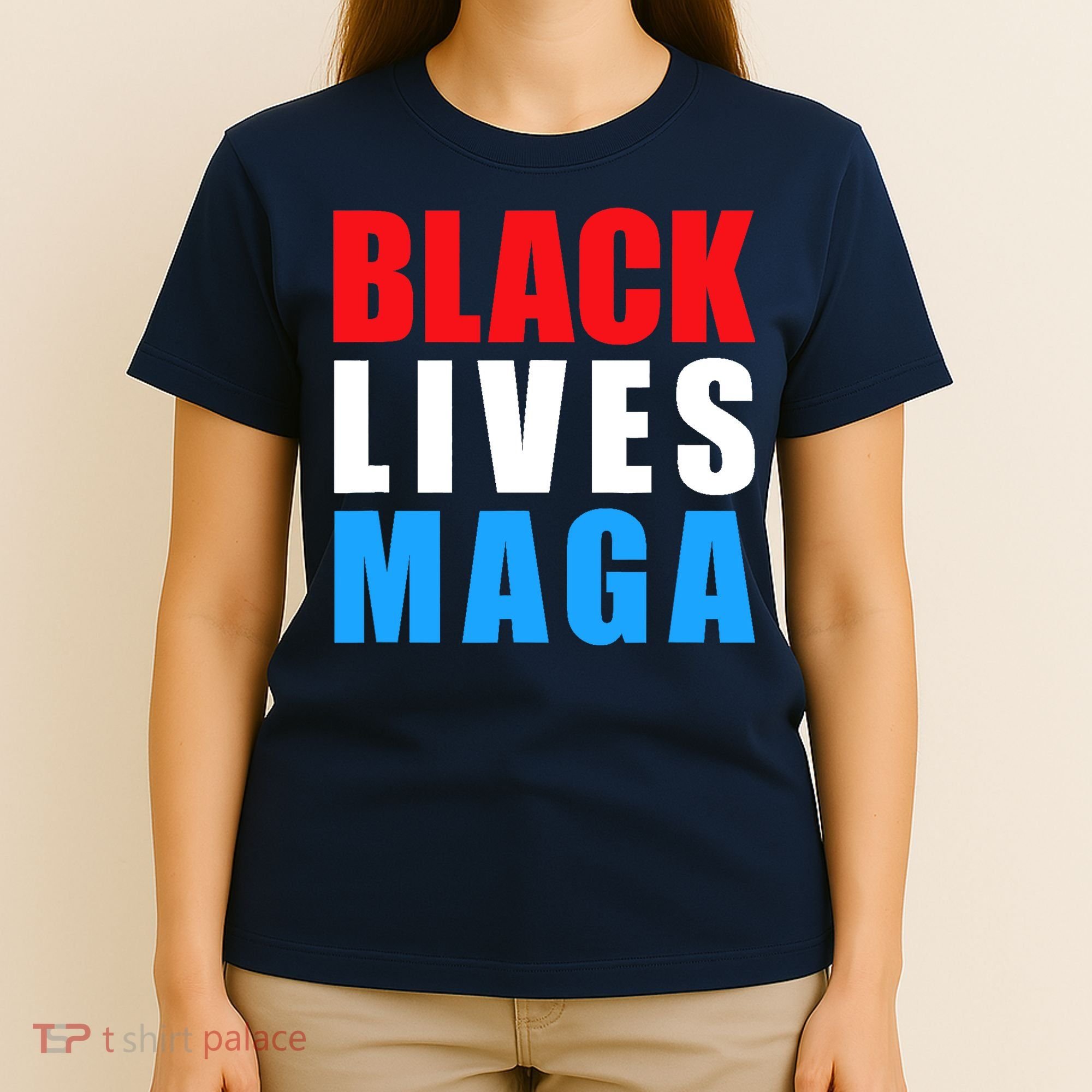 Black Lives MAGA Black Conservative Republican ProTrump T-Shirt