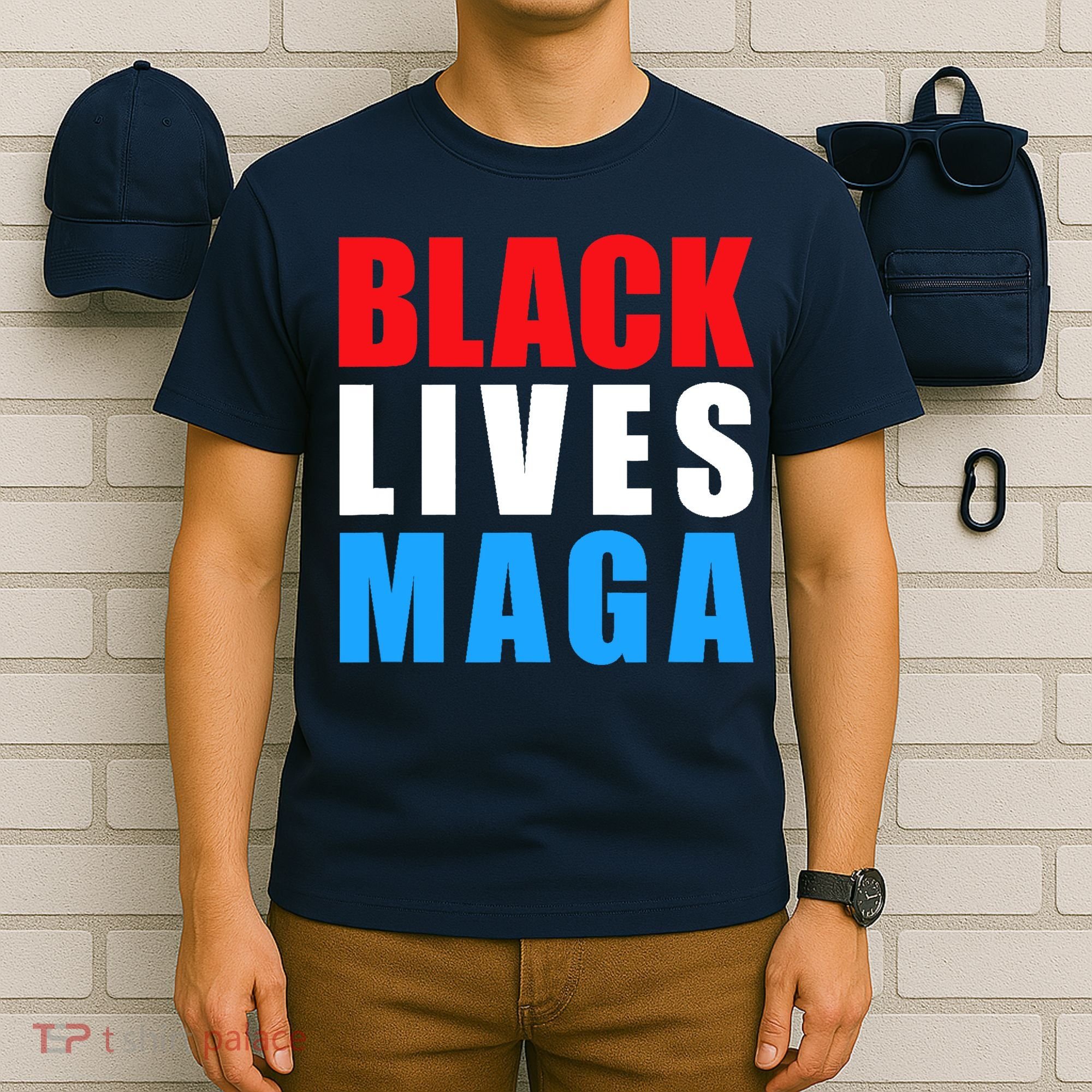 Black Lives MAGA Black Conservative Republican ProTrump T-Shirt