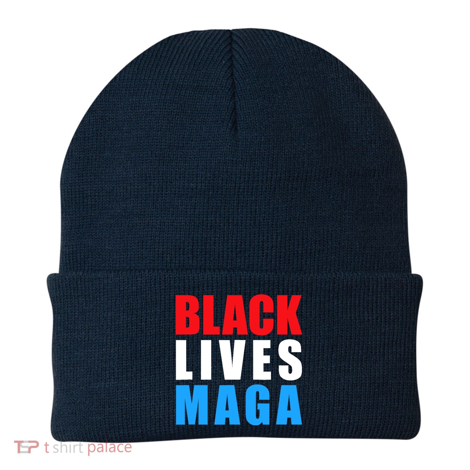 Black Lives MAGA Black Conservative Republican ProTrump Beanie