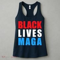 Black Lives MAGA Black Conservative Republican ProTrump Women's Tank Top thumb 3