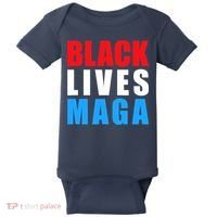 Black Lives MAGA Black Conservative Republican ProTrump Baby Bodysuit thumb 0