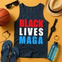 Black Lives MAGA Black Conservative Republican ProTrump Tank Top thumb 4