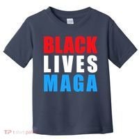 Black Lives MAGA Black Conservative Republican ProTrump Toddler T-Shirt thumb 0