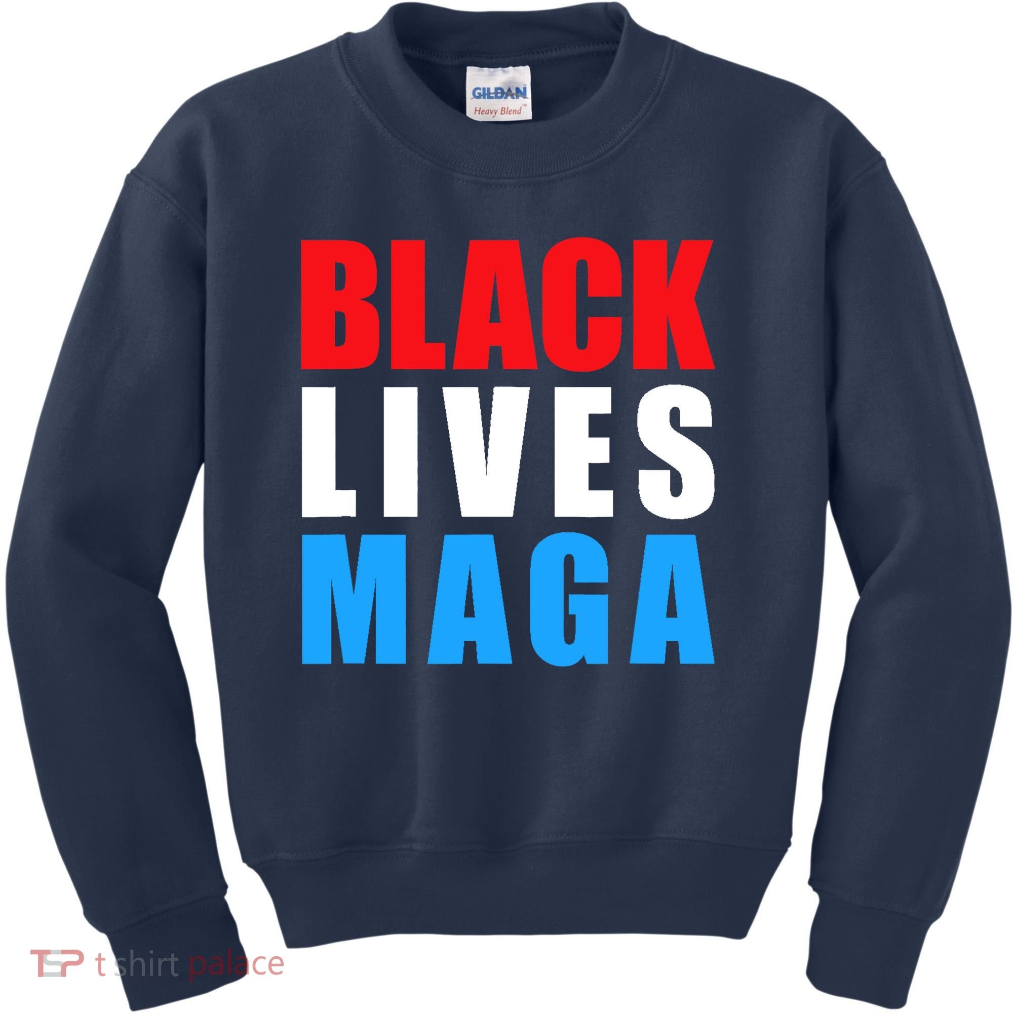 Black Lives MAGA Black Conservative Republican ProTrump Kids Sweatshirt