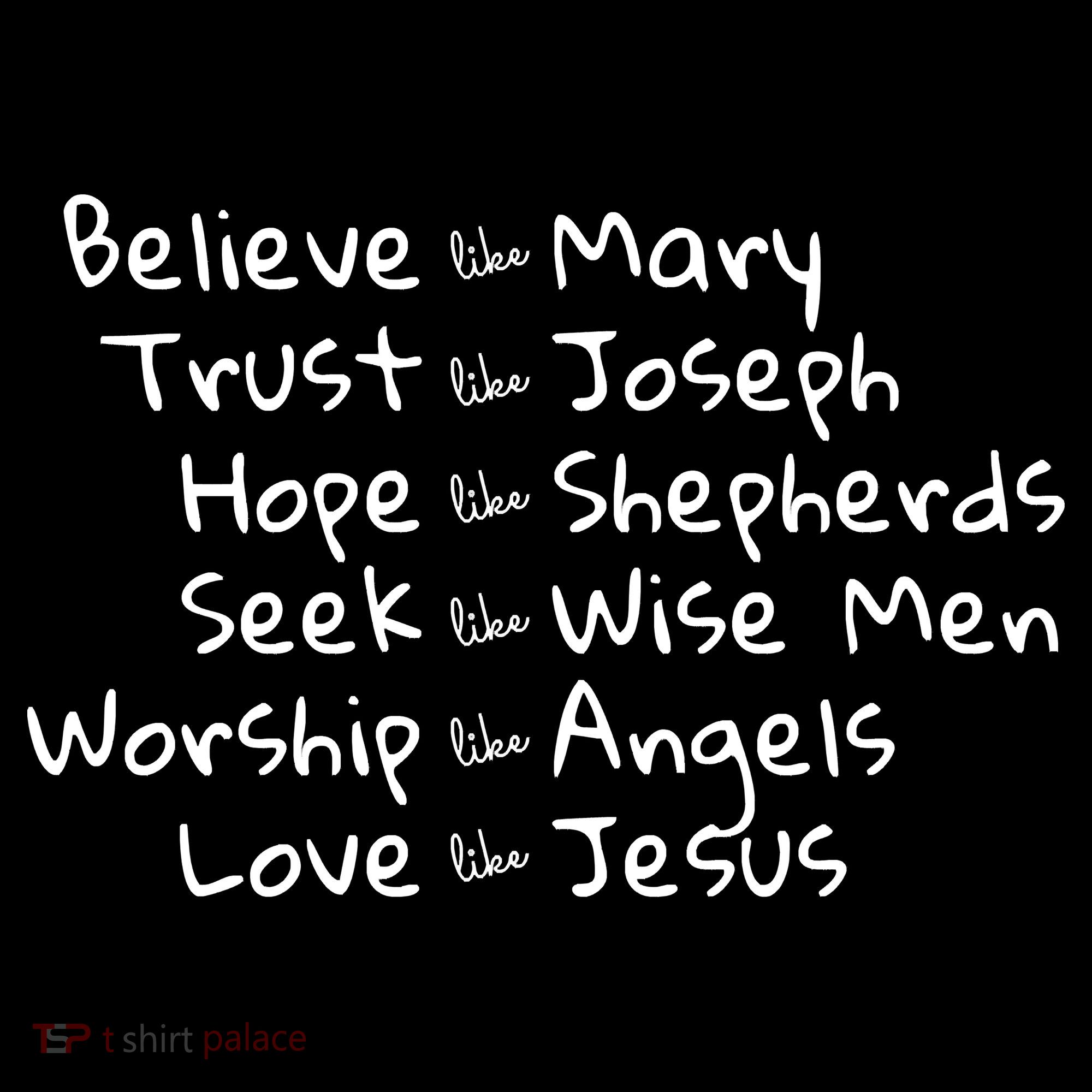 Believe Like Mary And Trust Like Joseph Christmas Coffee Mug