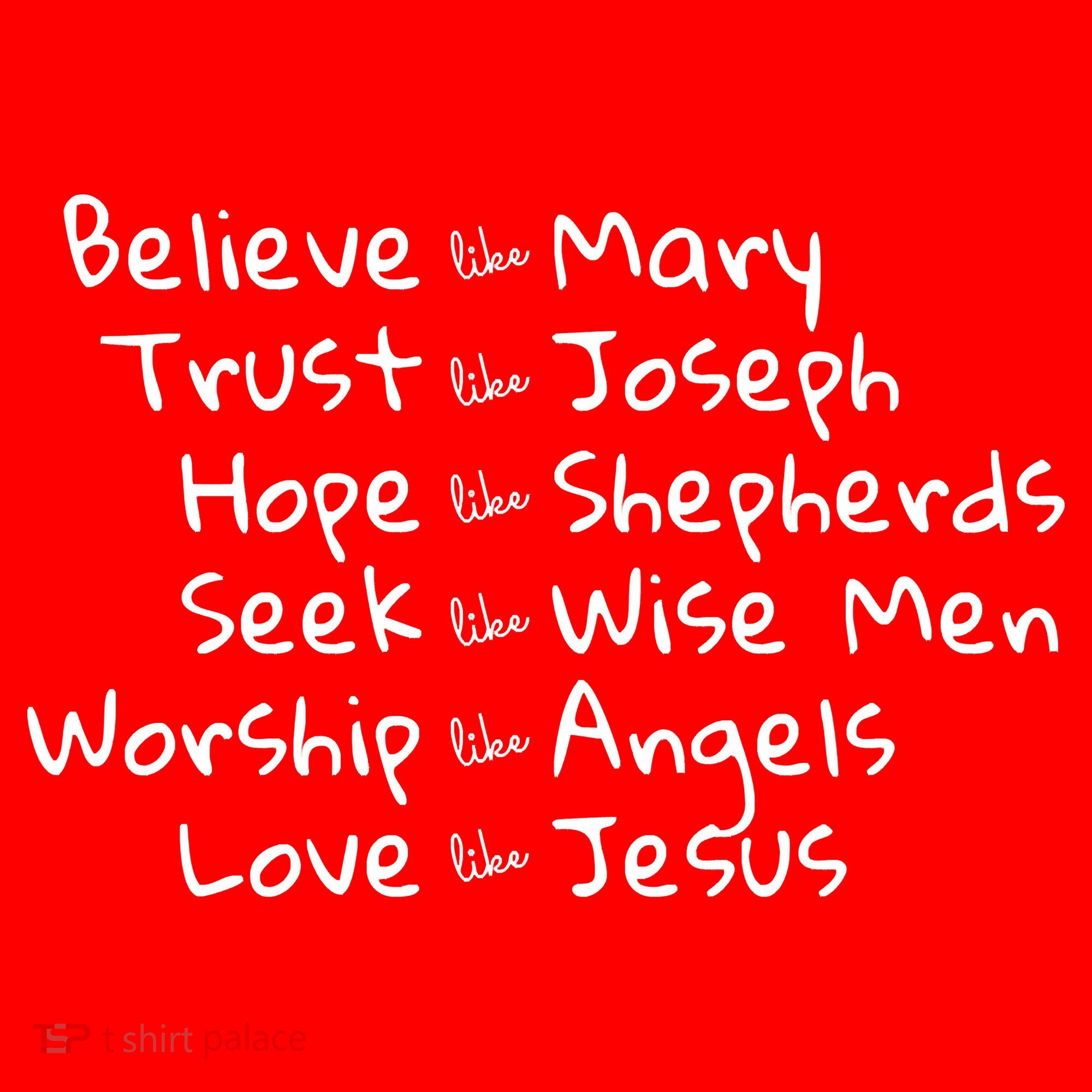 Believe Like Mary And Trust Like Joseph Christmas Santa Hat
