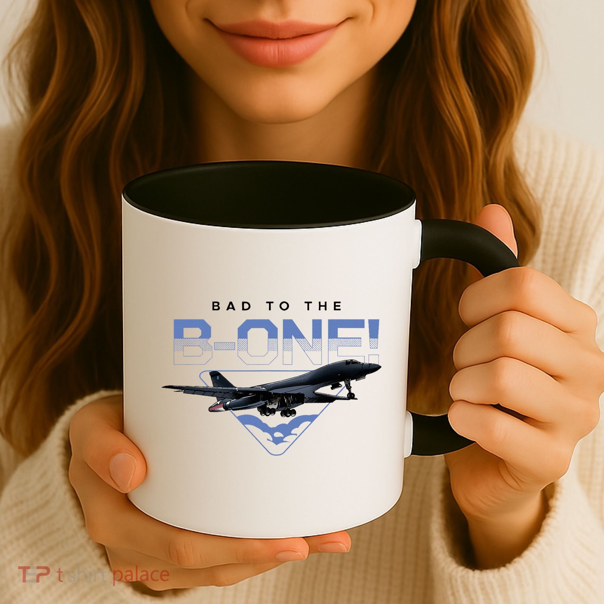 B1 Lancer Military Jet Bomber Airplane Coffee Mug