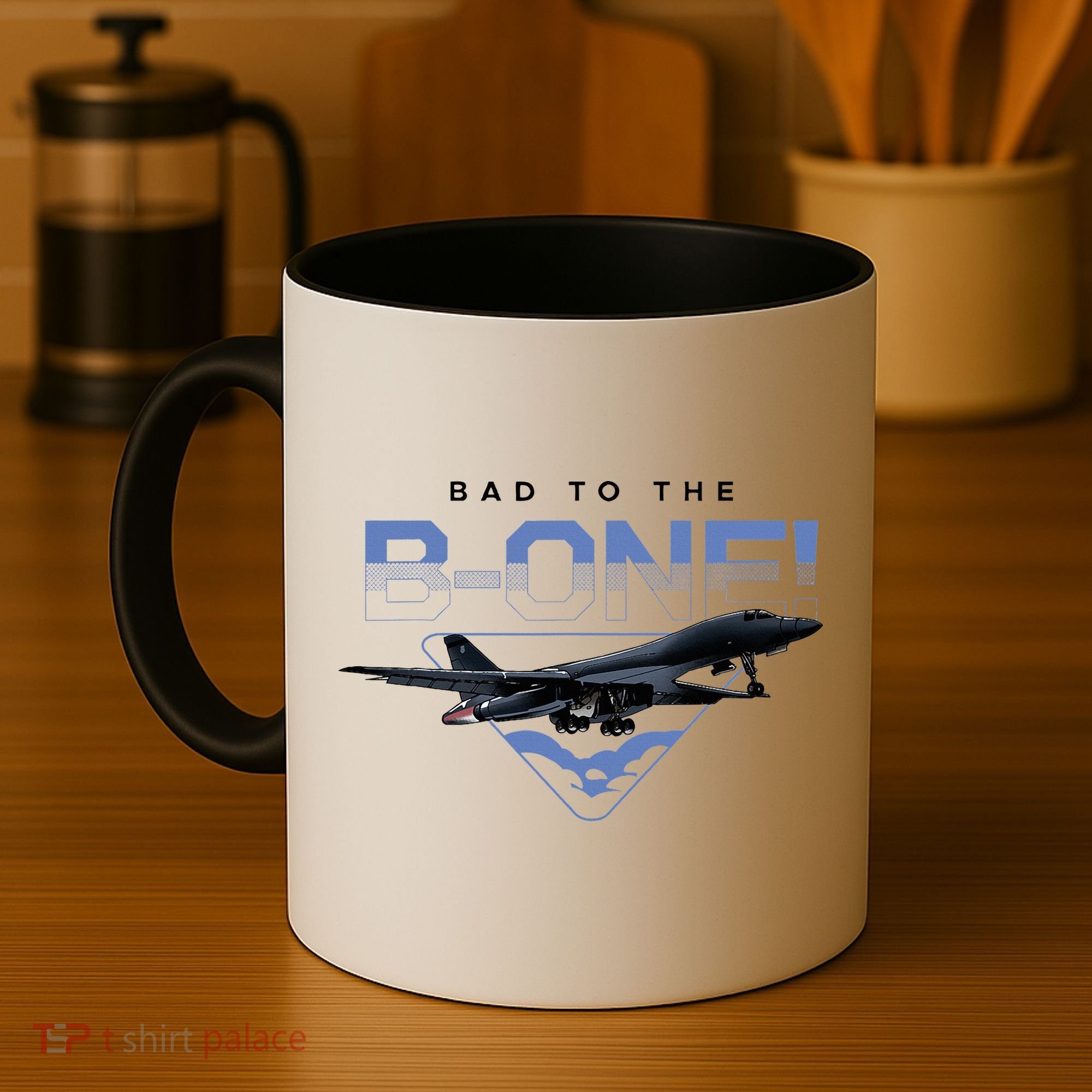 B1 Lancer Military Jet Bomber Airplane Coffee Mug