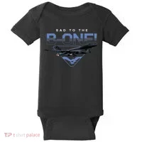 B1 Lancer Military Jet Bomber Airplane Baby Bodysuit thumb 0