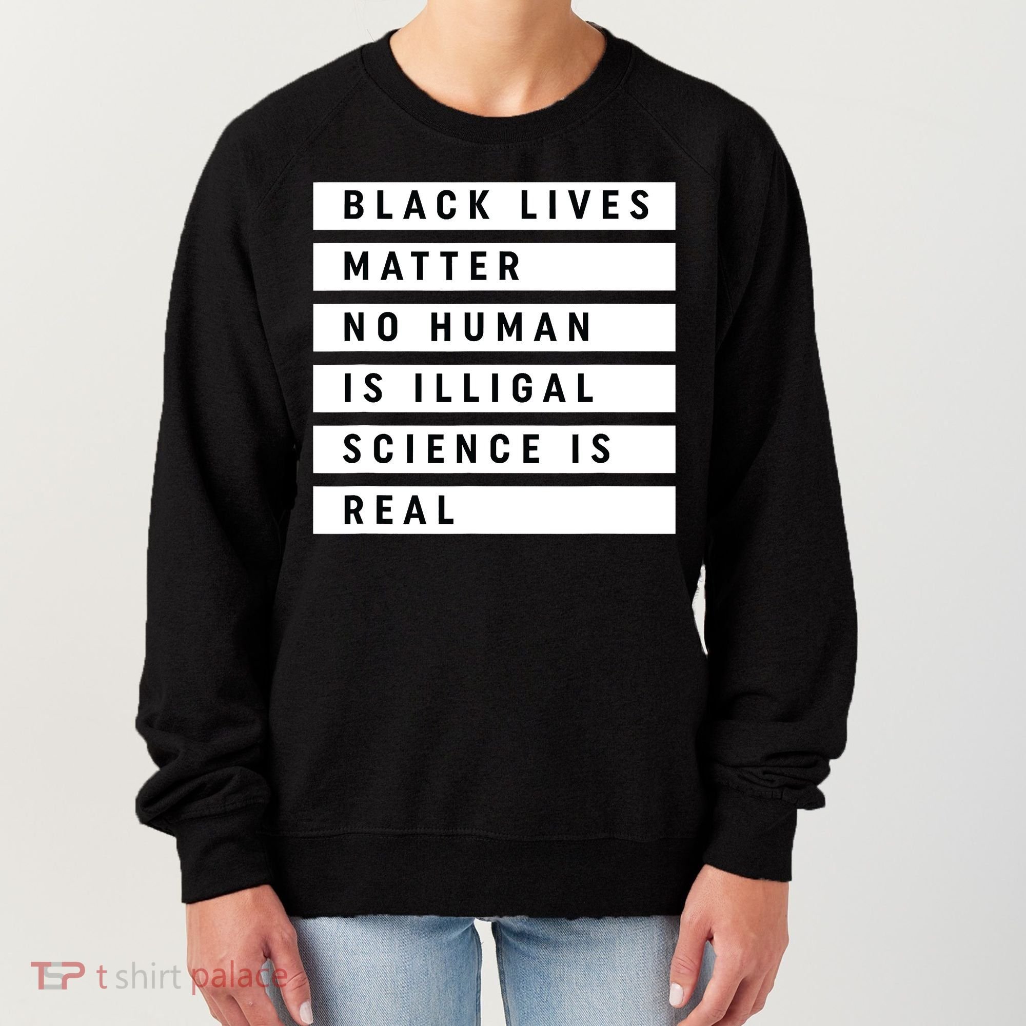 Black Lives Matter 's Rights Are Human Rights Women's Sweatshirt