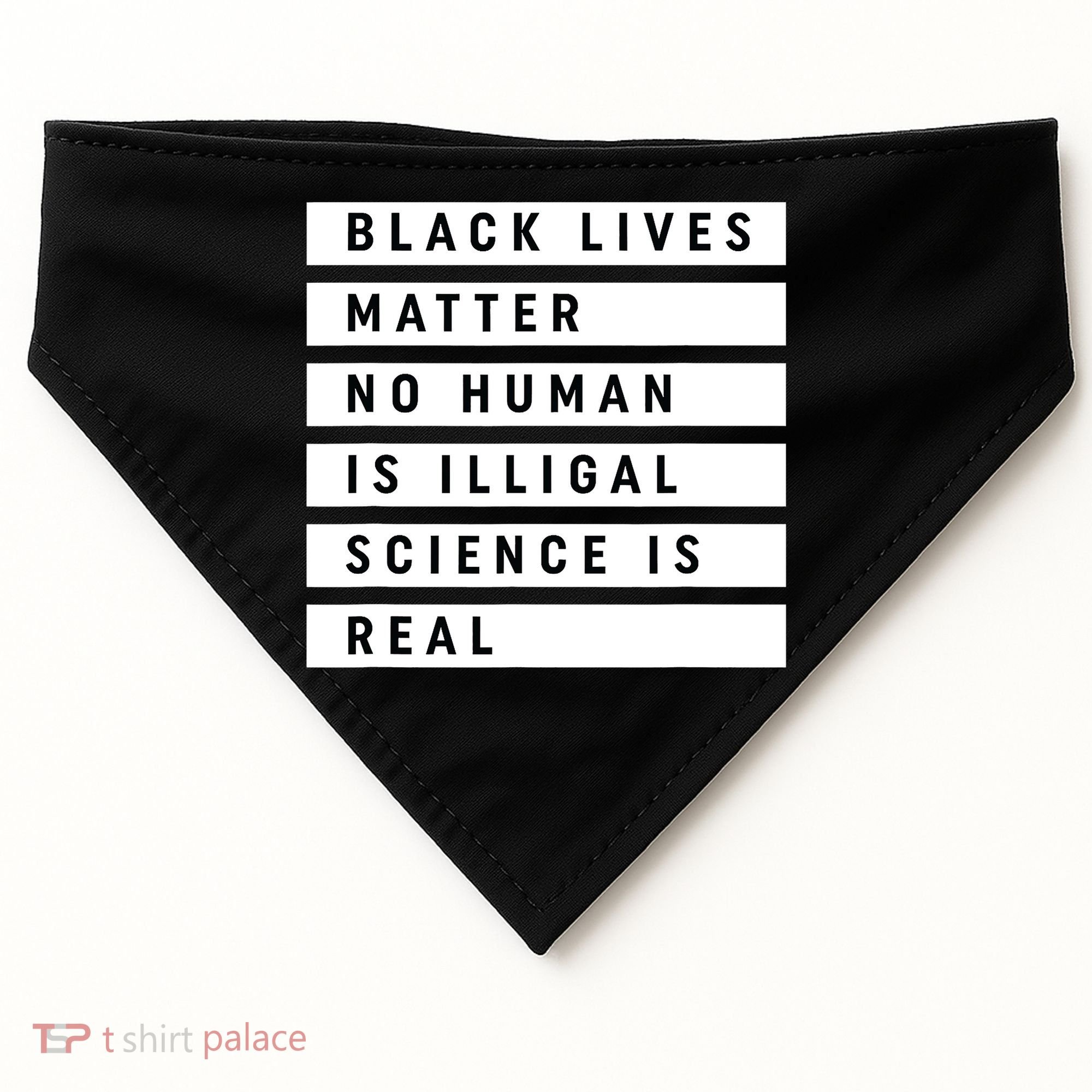 Black Lives Matter 's Rights Are Human Rights USA-Made Doggie Bandana