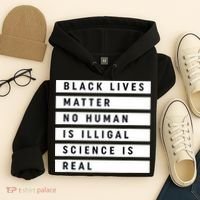 Black Lives Matter 's Rights Are Human Rights Hoodie thumb 4