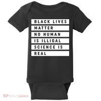 Black Lives Matter 's Rights Are Human Rights Baby Bodysuit thumb 0