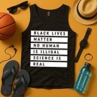 Black Lives Matter 's Rights Are Human Rights Tank Top thumb 4
