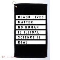 Black Lives Matter 's Rights Are Human Rights Golf Towel thumb 0