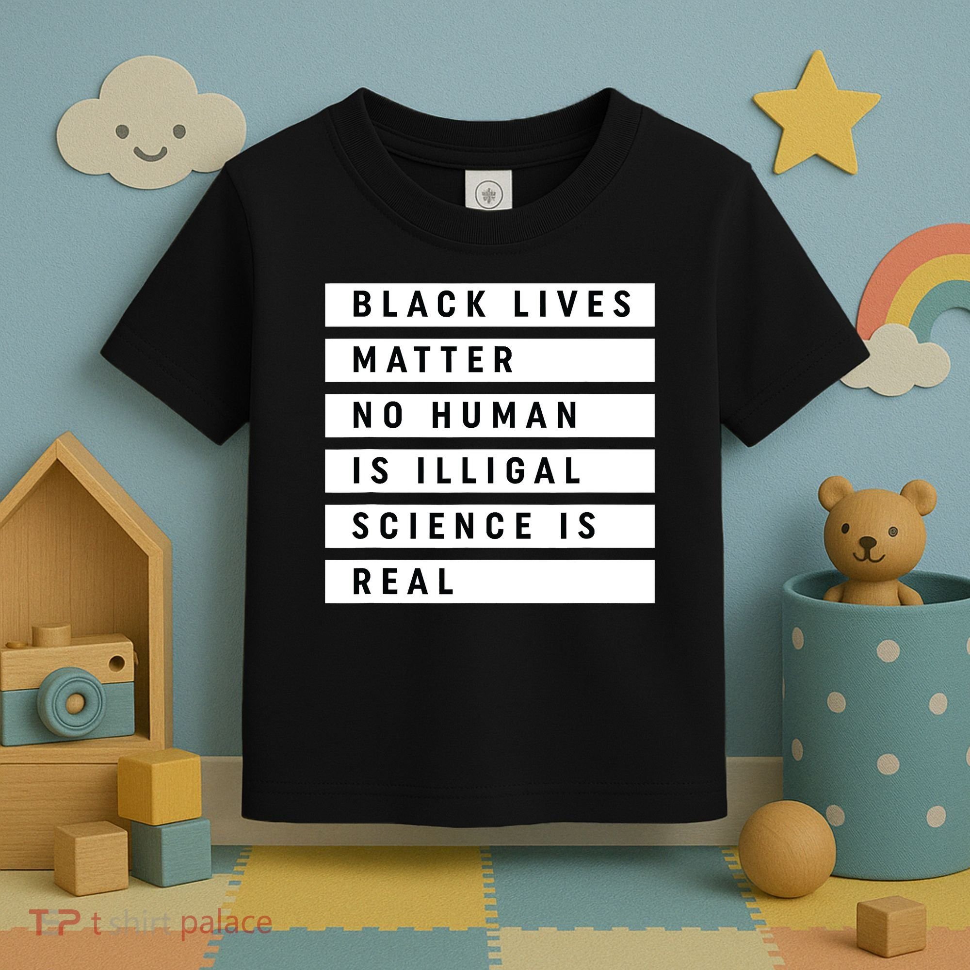 Black Lives Matter 's Rights Are Human Rights Toddler T-Shirt