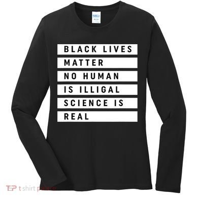 Black Lives Matter 's Rights Are Human Rights Women's Long Sleeve Shirt