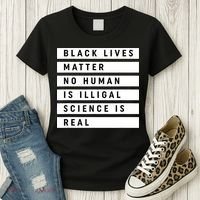 Black Lives Matter 's Rights Are Human Rights Women's T-Shirt thumb 3
