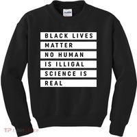 Black Lives Matter 's Rights Are Human Rights Kids Sweatshirt thumb 0