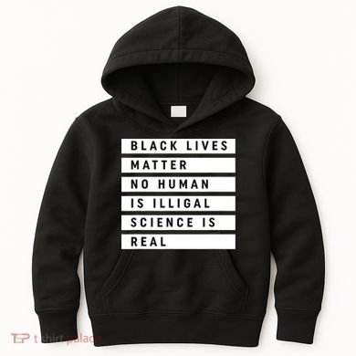 Black Lives Matter 's Rights Are Human Rights Kids Hoodie