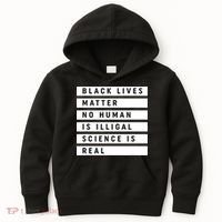 Black Lives Matter 's Rights Are Human Rights Kids Hoodie thumb 0