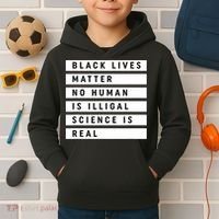 Black Lives Matter 's Rights Are Human Rights Kids Hoodie thumb 2