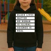 Black Lives Matter 's Rights Are Human Rights Kids Hoodie thumb 3