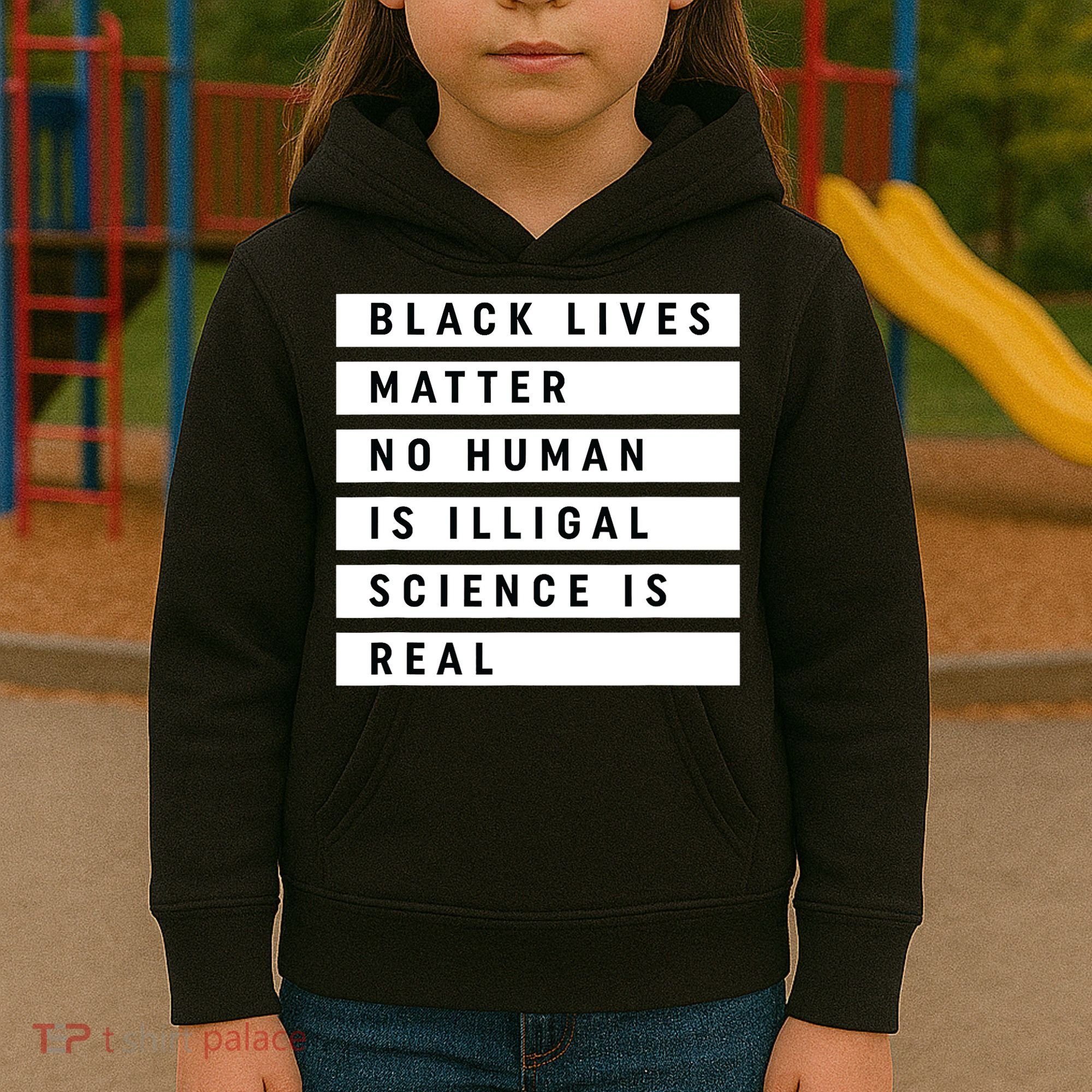 Black Lives Matter 's Rights Are Human Rights Kids Hoodie