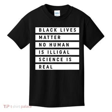 Black Lives Matter 's Rights Are Human Rights Kids T-Shirt