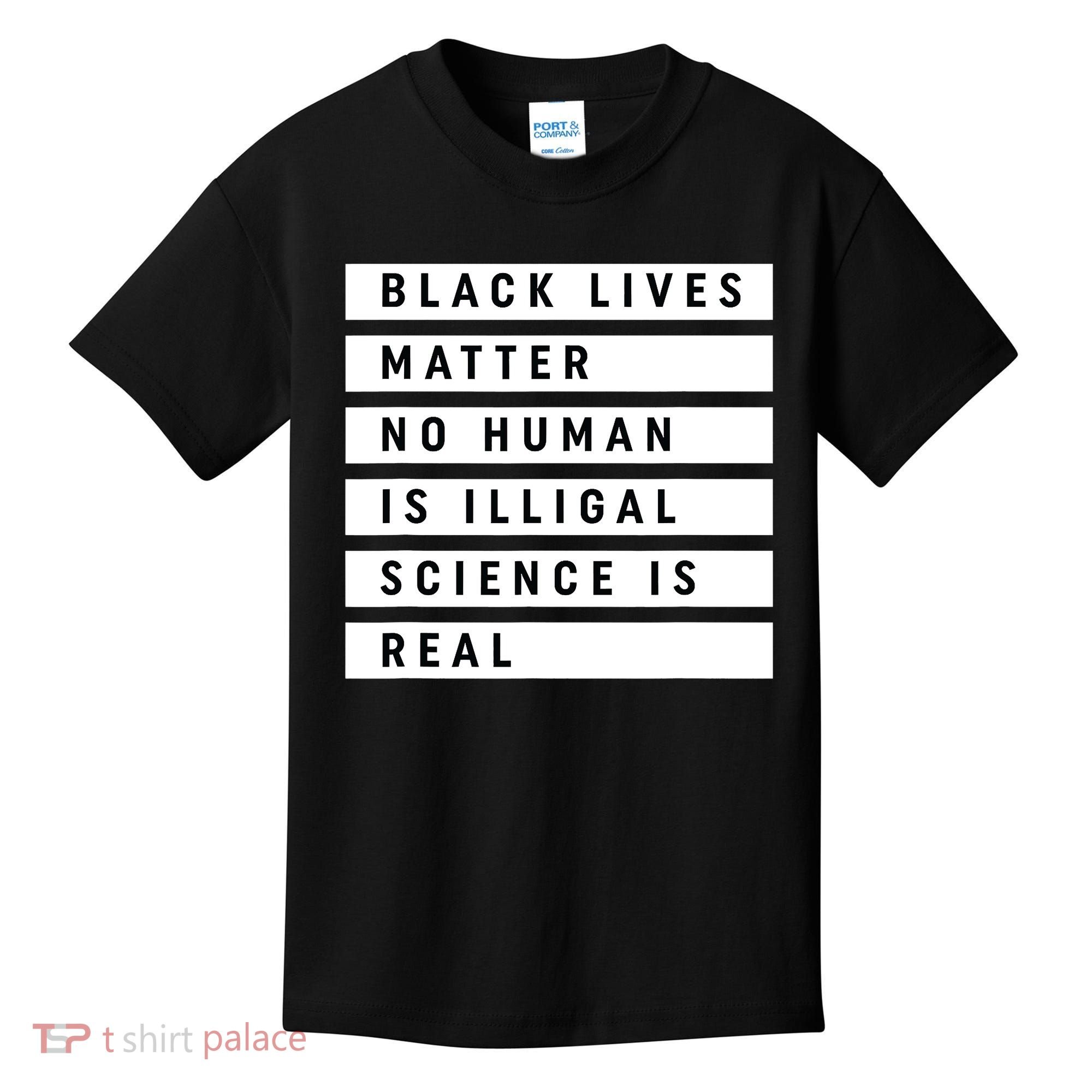 Black Lives Matter 's Rights Are Human Rights Kids T-Shirt