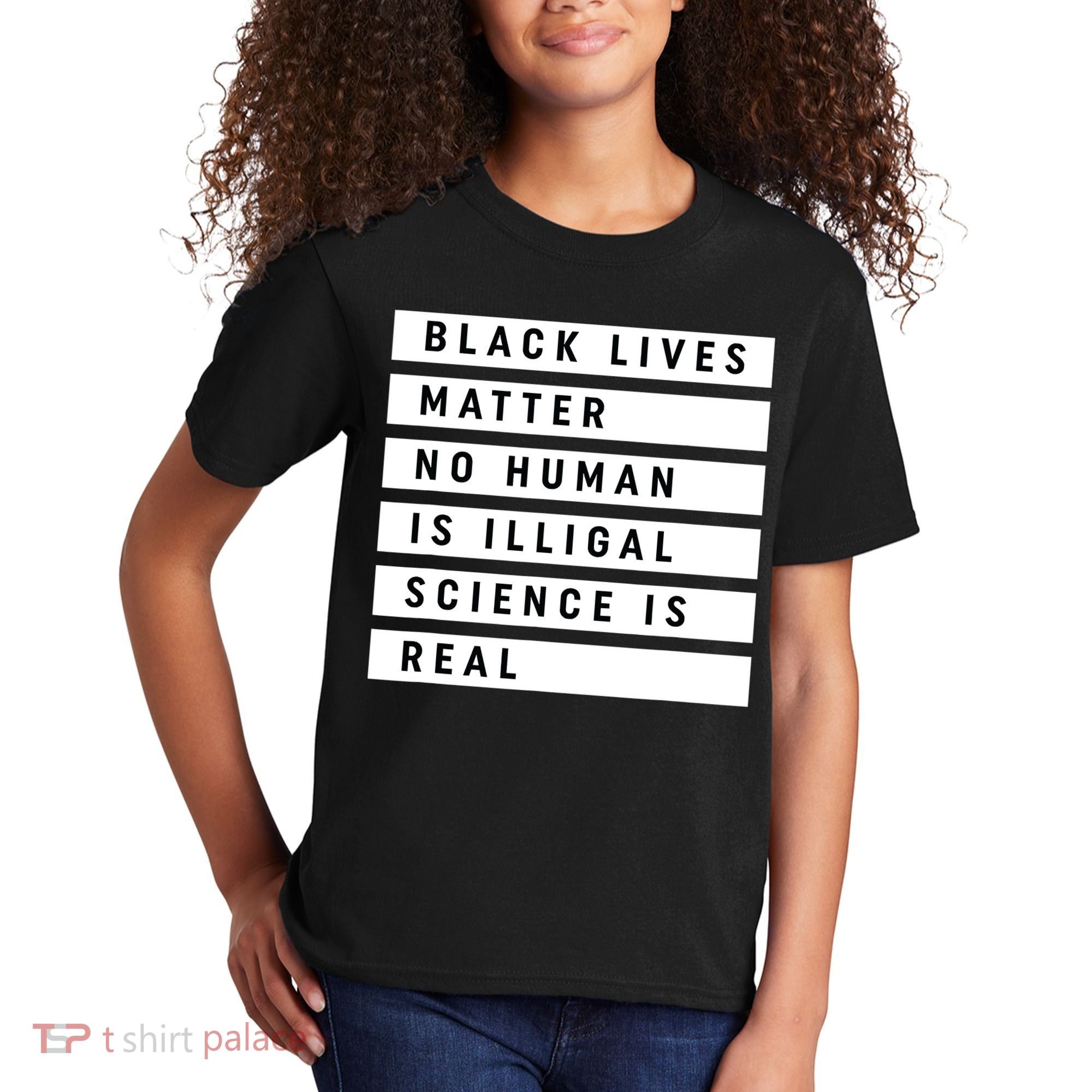 Black Lives Matter 's Rights Are Human Rights Kids T-Shirt