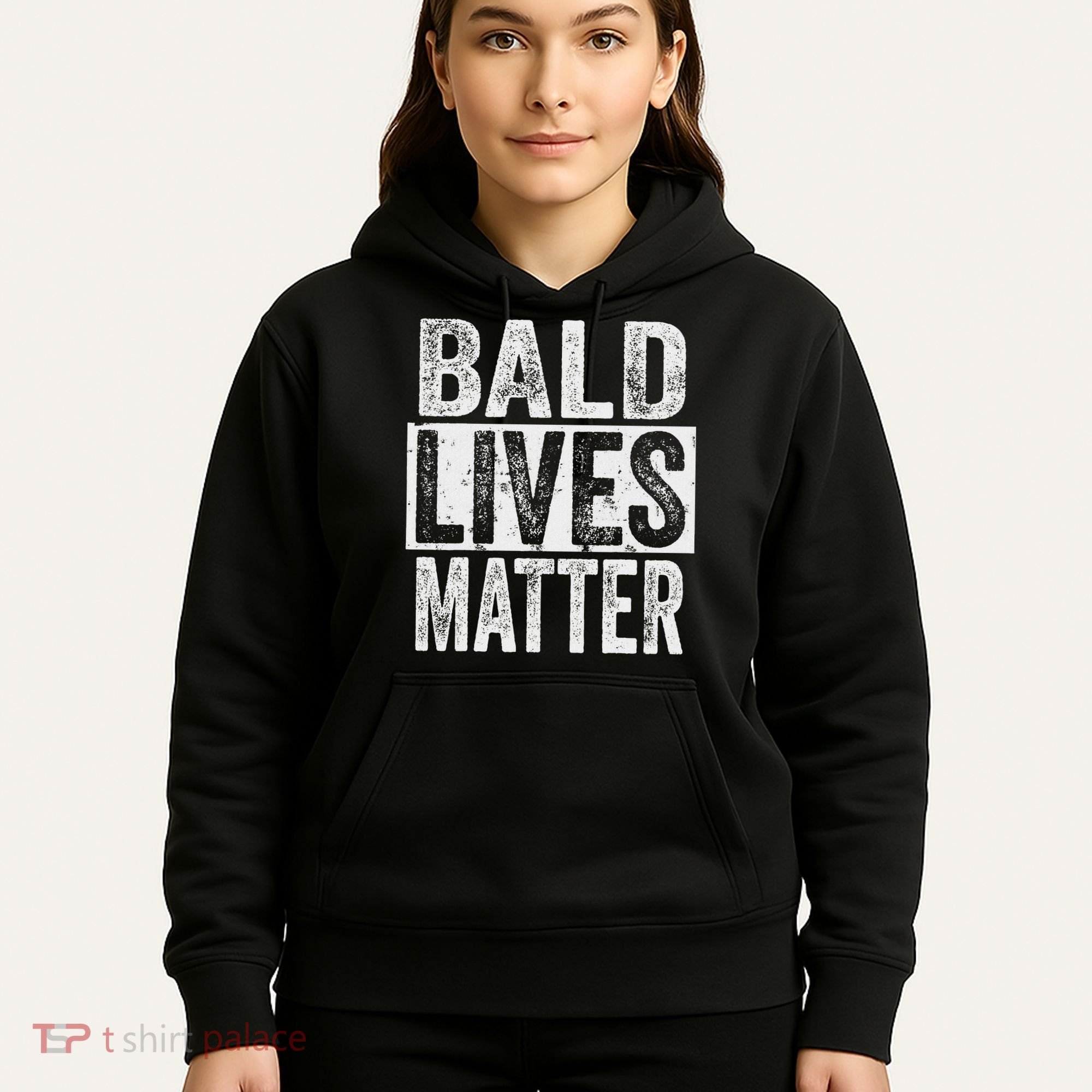Bald Lives Matter  Funny Bald Is Beautifu Hoodie