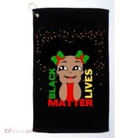 Black Lives Matter African American Cute Pride Golf Towel thumb 0