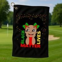 Black Lives Matter African American Cute Pride Golf Towel thumb 1