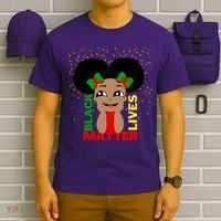 Black Lives Matter African American Cute Pride T-Shirt thumb 6