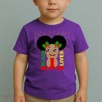 Black Lives Matter African American Cute Pride Toddler T-Shirt thumb 2