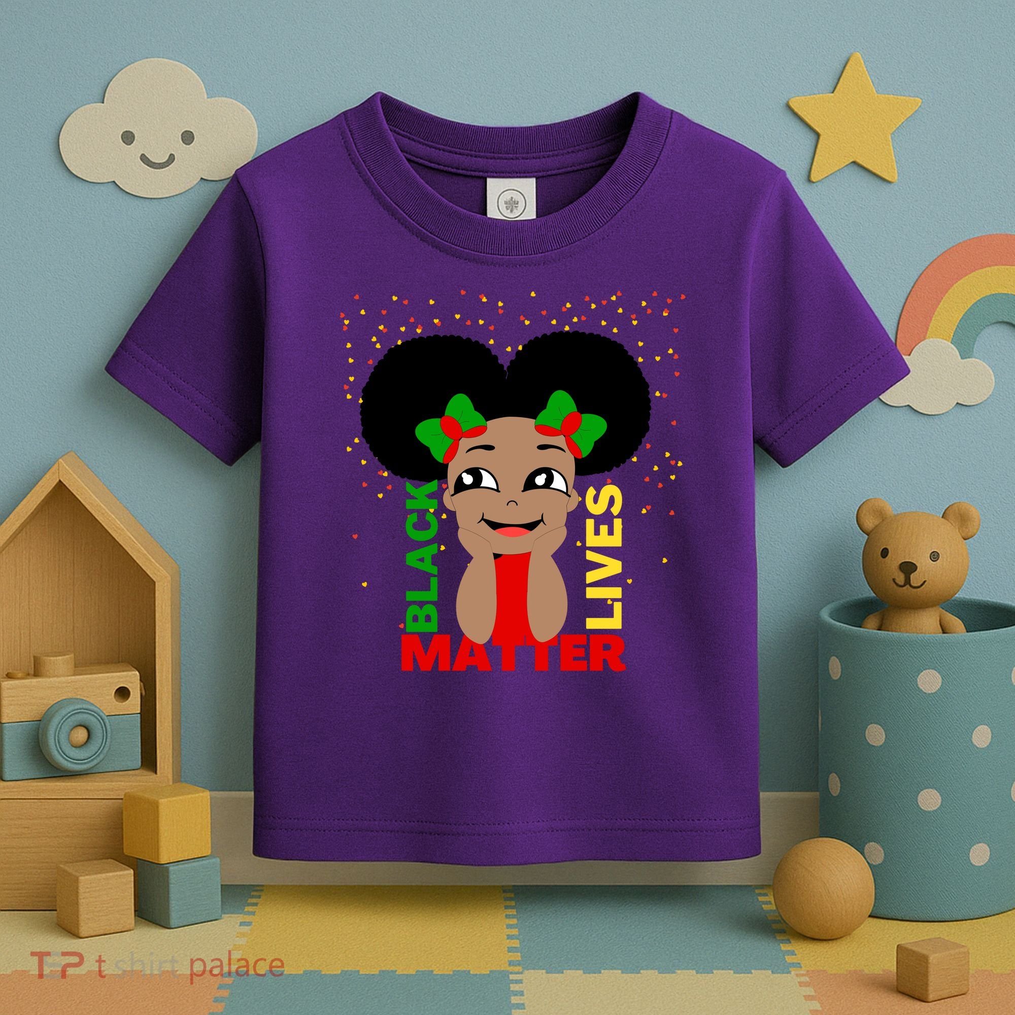 Black Lives Matter African American Cute Pride Toddler T-Shirt