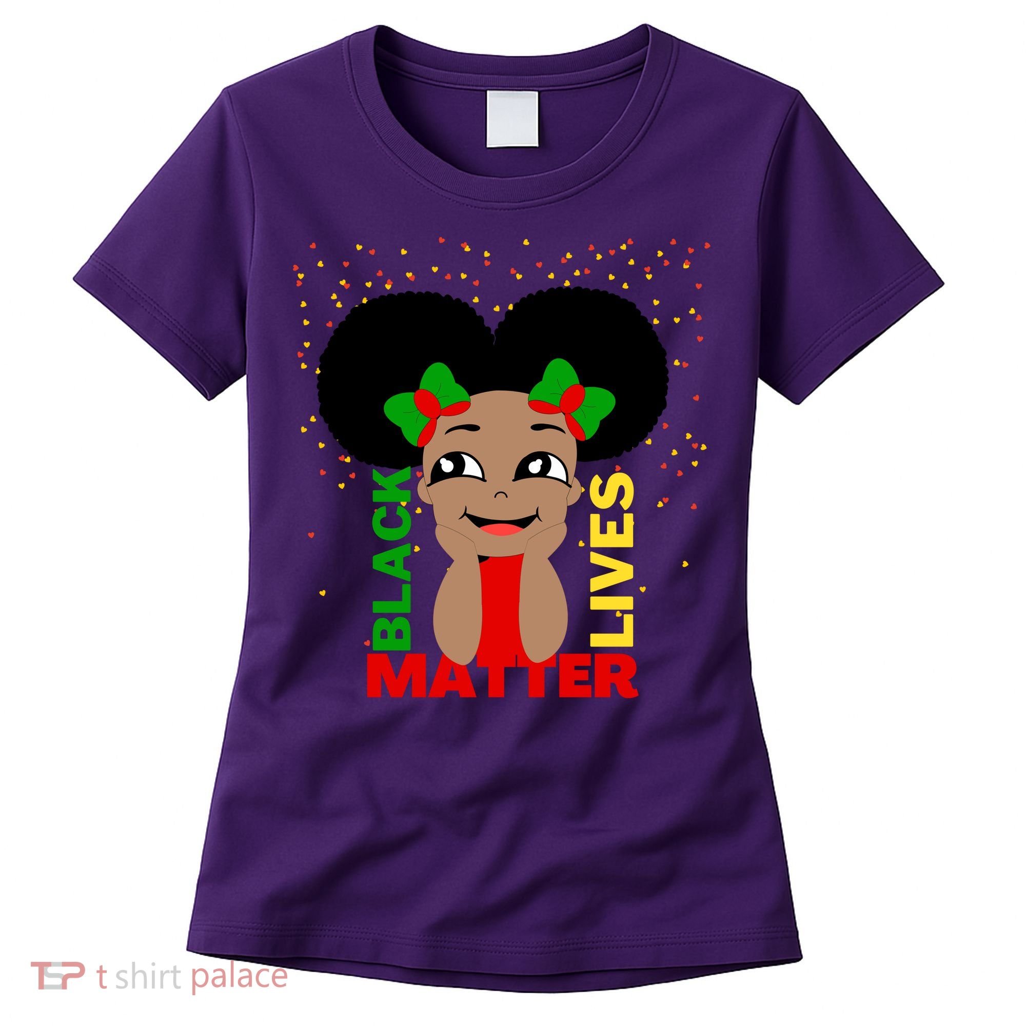 Black Lives Matter African American Cute Pride Women's T-Shirt