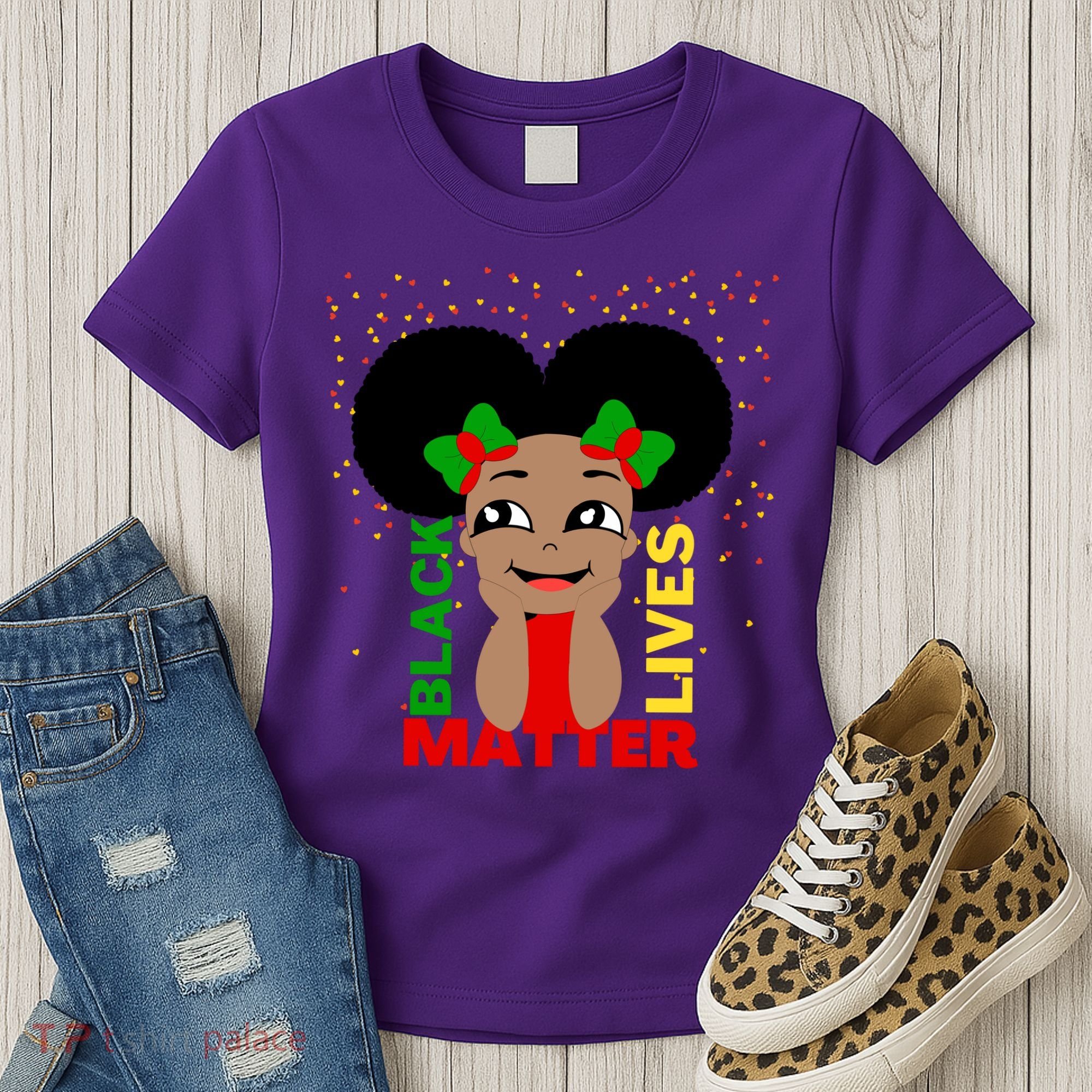 Black Lives Matter African American Cute Pride Women's T-Shirt