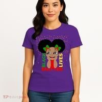 Black Lives Matter African American Cute Pride Women's T-Shirt thumb 4