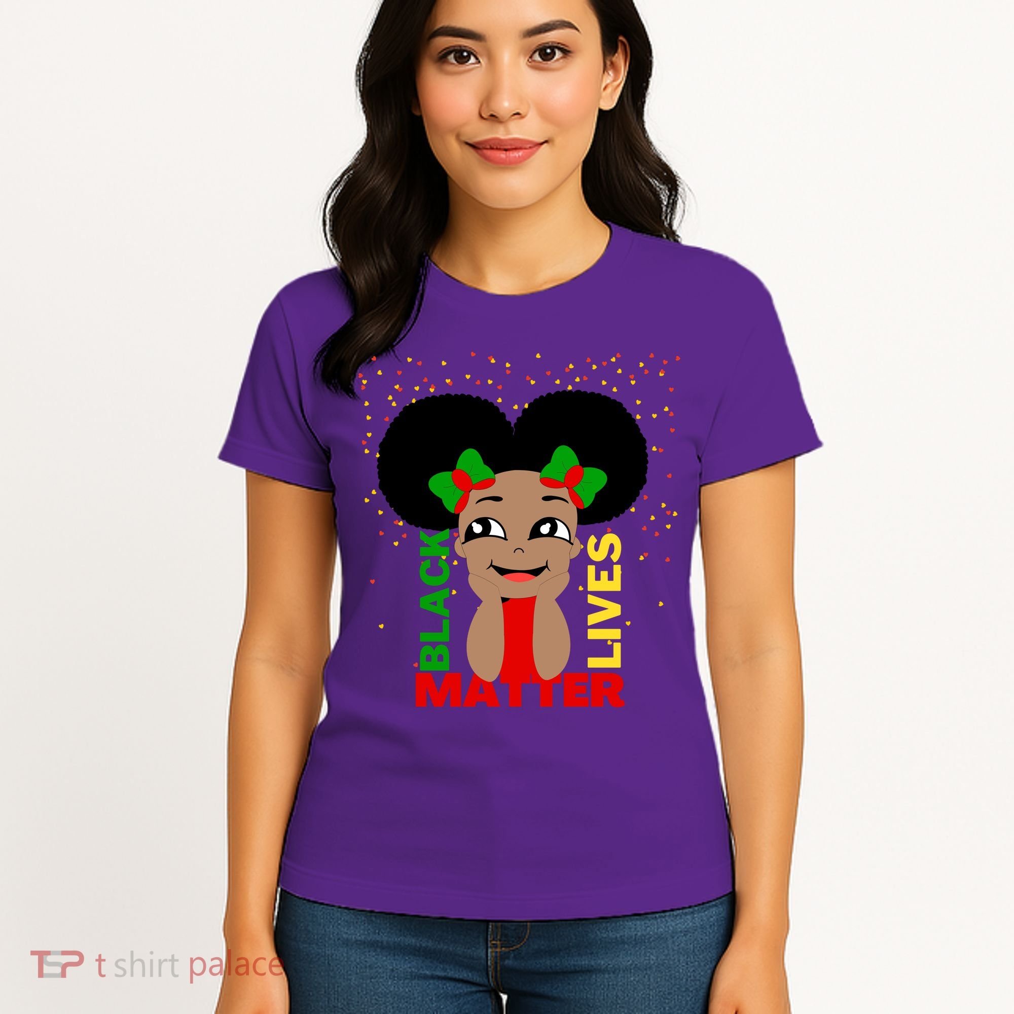 Black Lives Matter African American Cute Pride Women's T-Shirt
