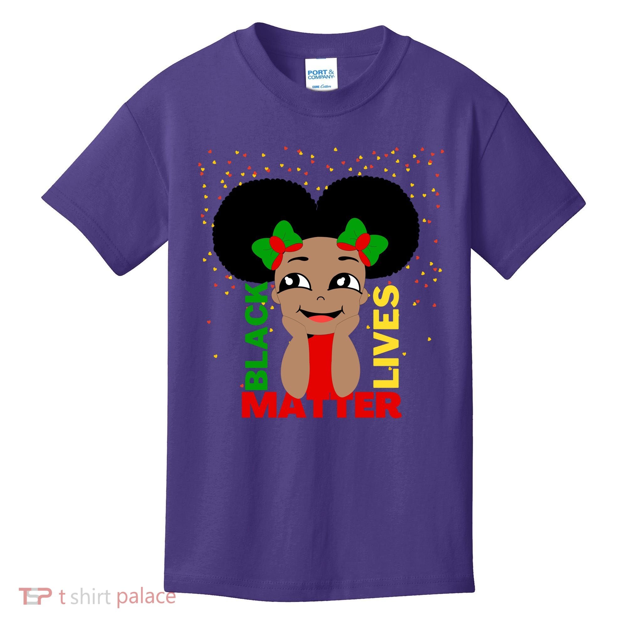 Black Lives Matter African American Cute Pride Kids T-Shirt