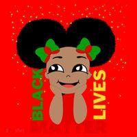 Black Lives Matter African American Cute Pride Santa Hat thumb 1