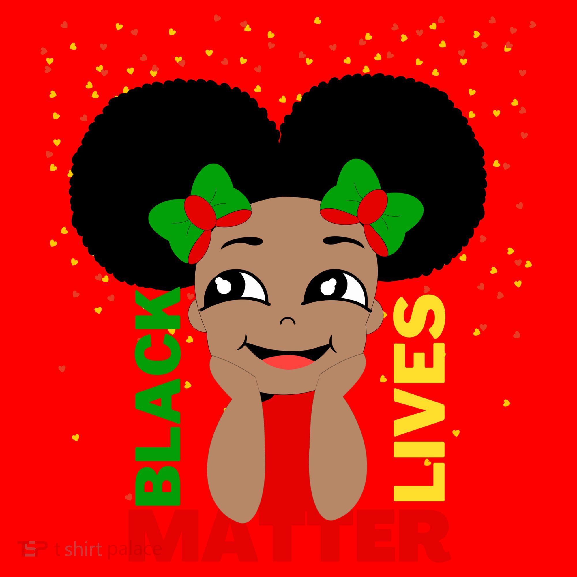 Black Lives Matter African American Cute Pride Santa Hat