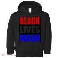 Black Lives Maga Black Conservative Republican Protrump Toddler Hoodie thumb 0