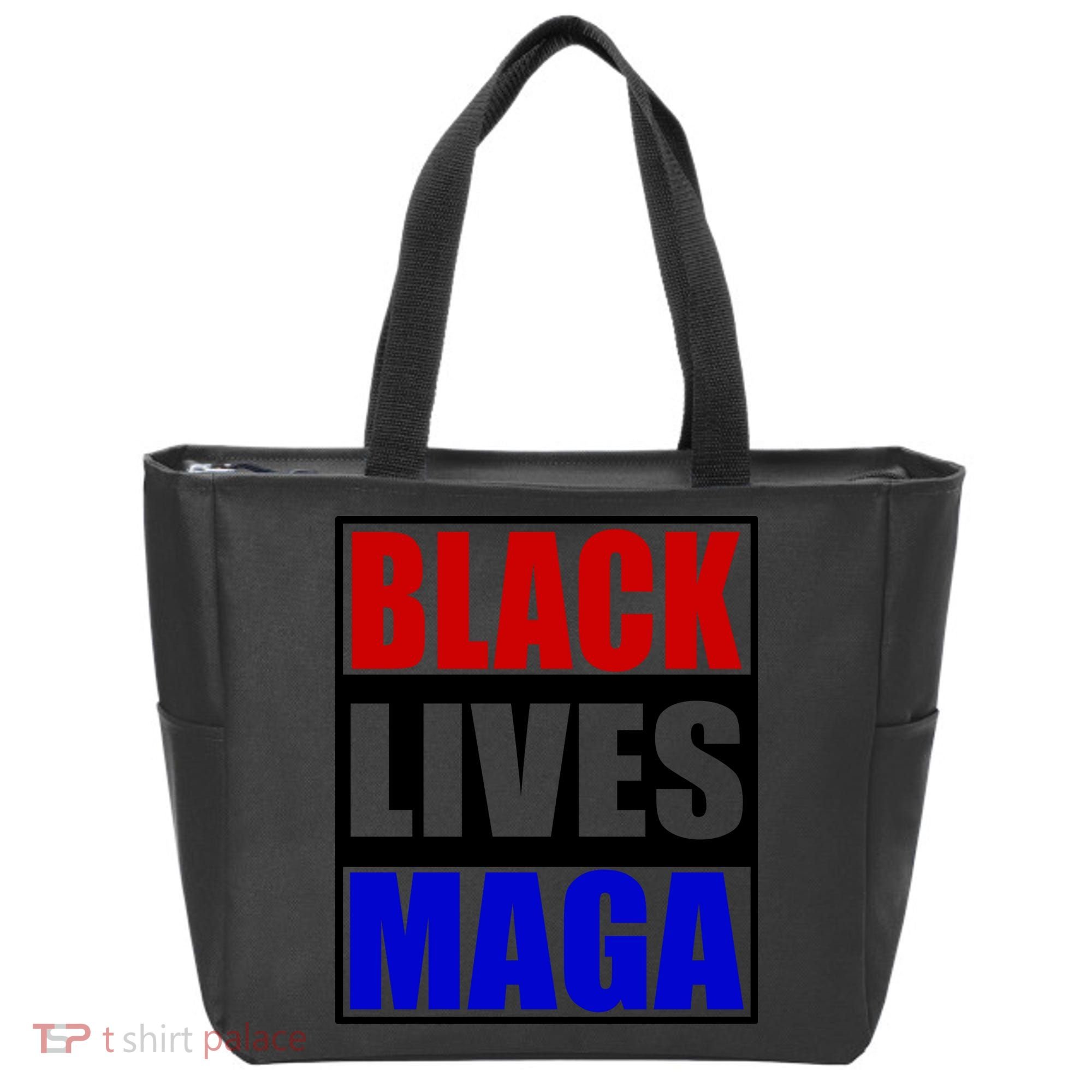 Black Lives Maga Black Conservative Republican Protrump Tote Bag