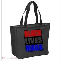 Black Lives Maga Black Conservative Republican Protrump Tote Bag thumb 2