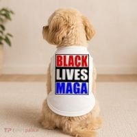 Black Lives Maga Black Conservative Republican Protrump Doggie Tank thumb 2