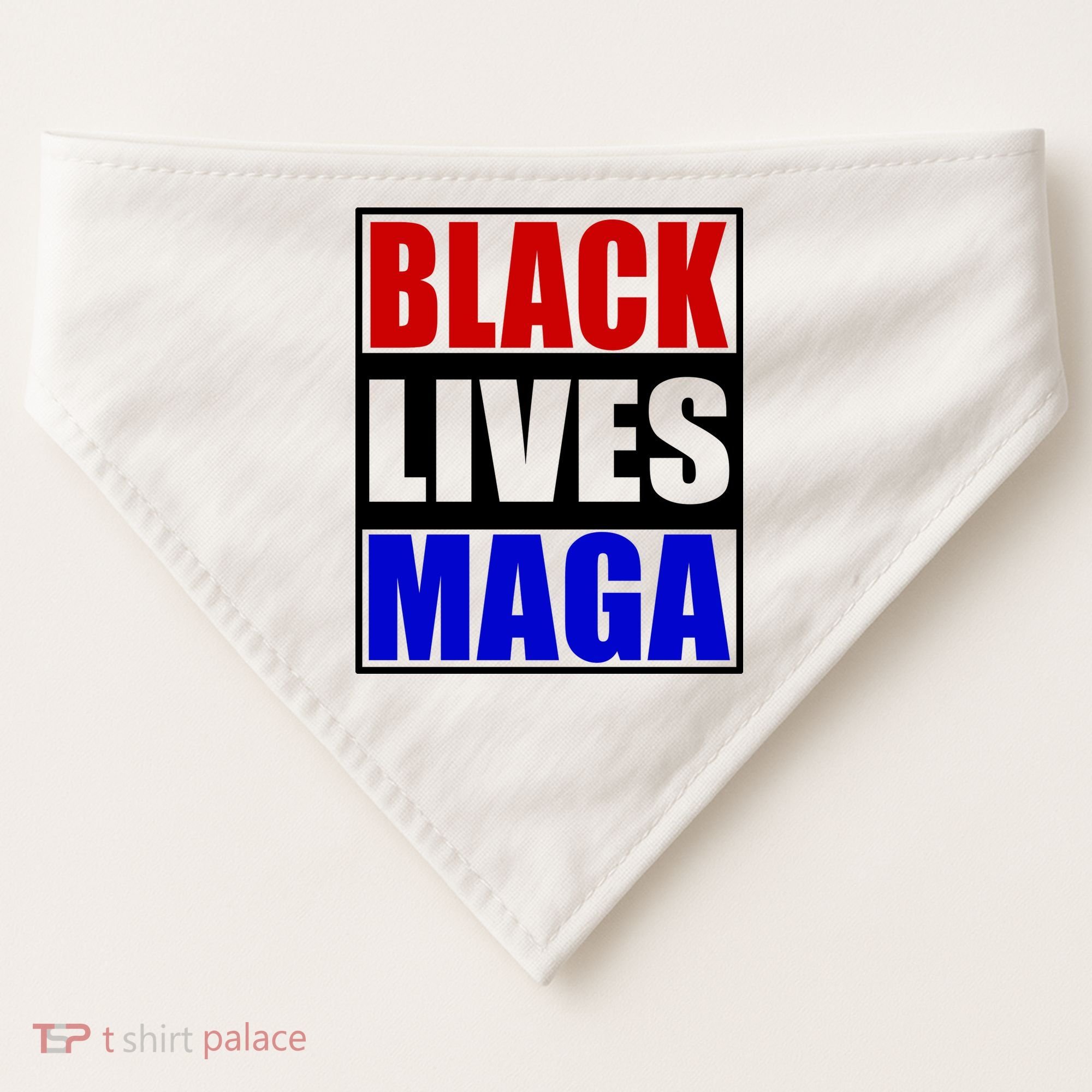 Black Lives Maga Black Conservative Republican Protrump USA-Made Doggie Bandana