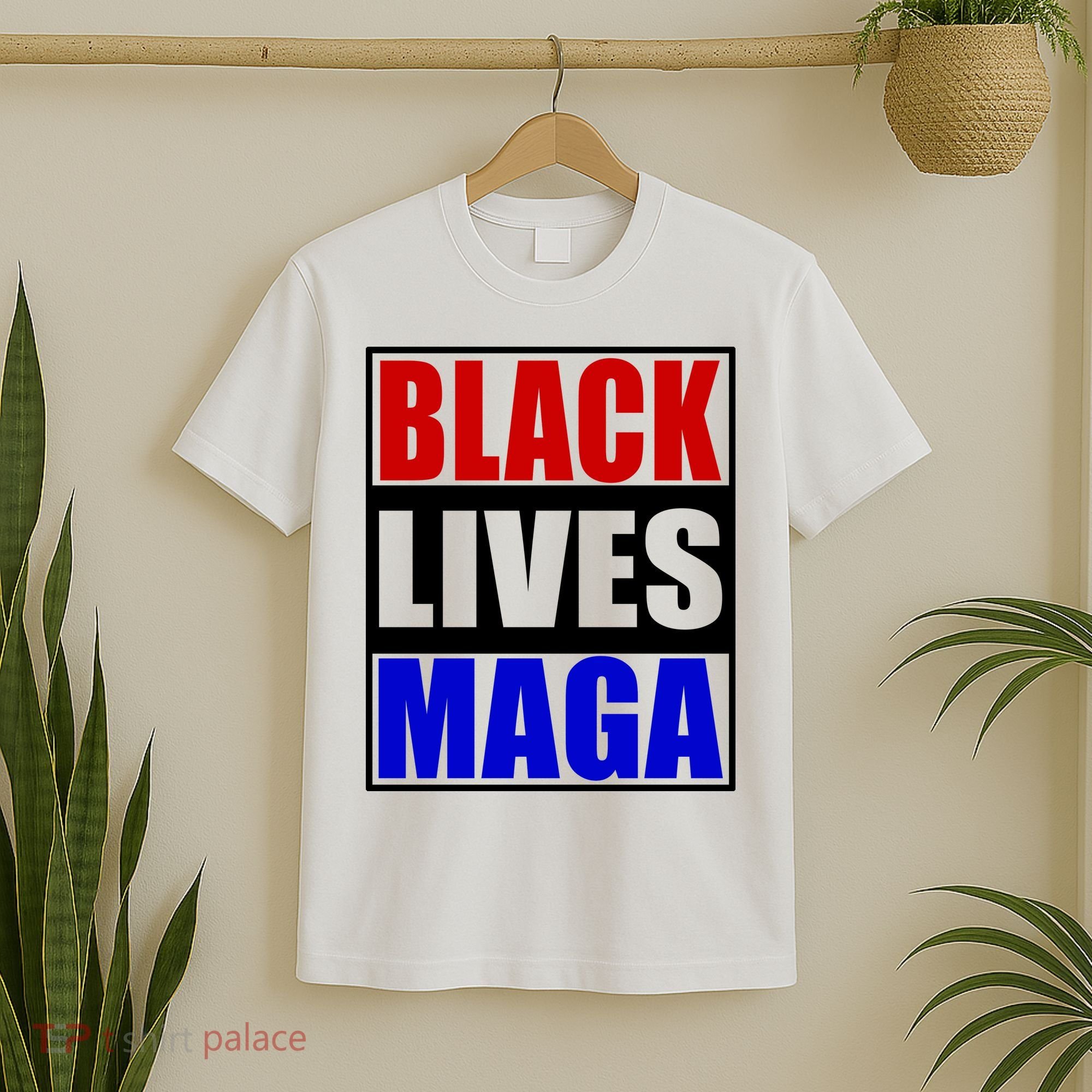 Black Lives Maga Black Conservative Republican Protrump T-Shirt
